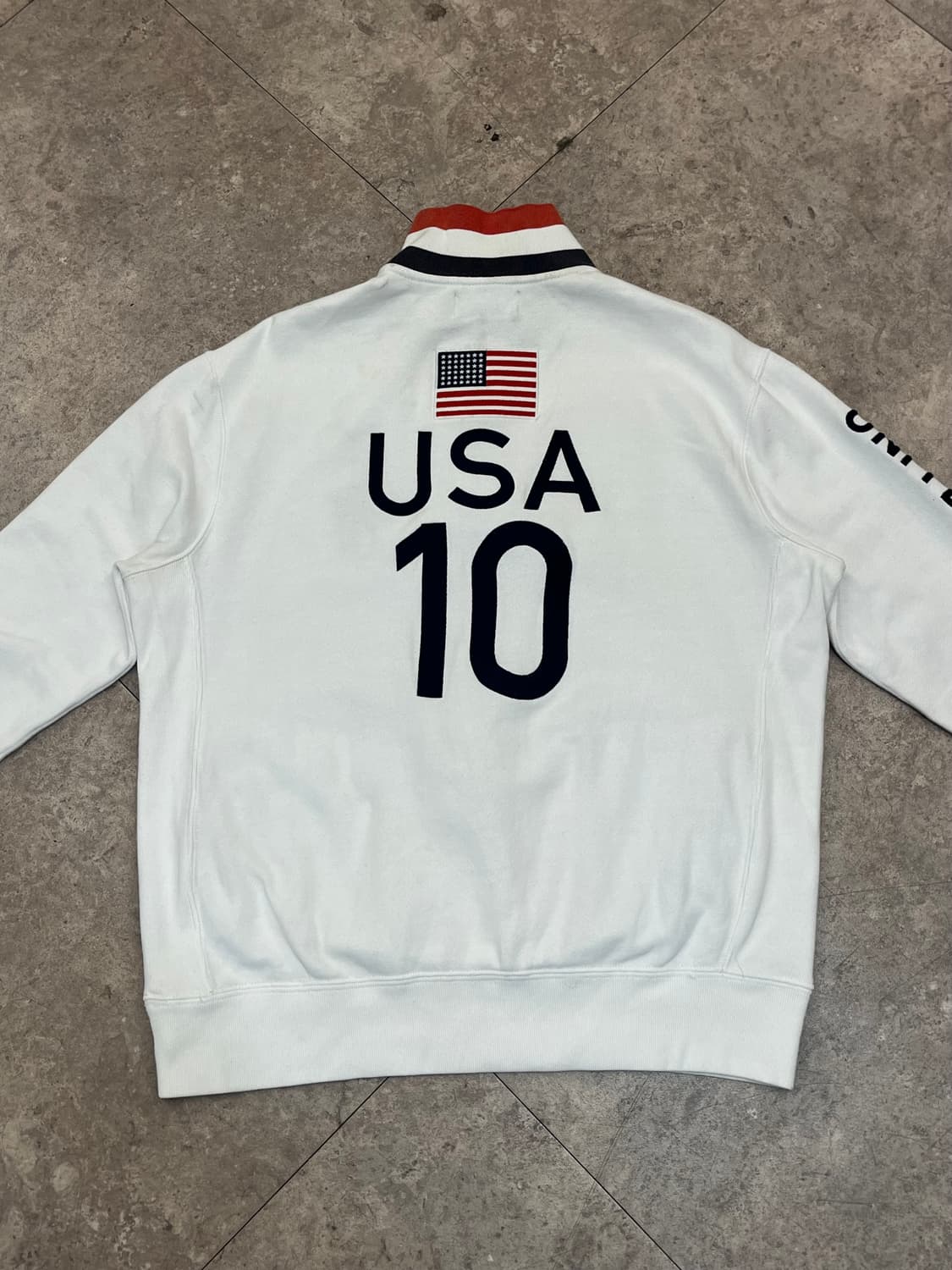 폴로 랄프로렌 USA 빅포니 반집업 맨투맨 화이트  L #csz2684 상품이미지7