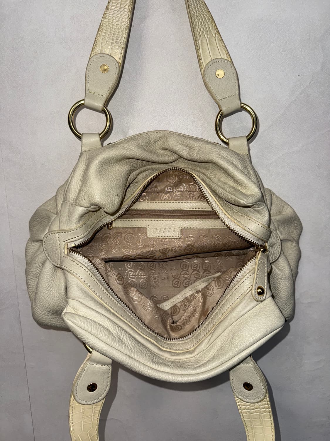 Ivory gold buckle shoulder bag 상품이미지5