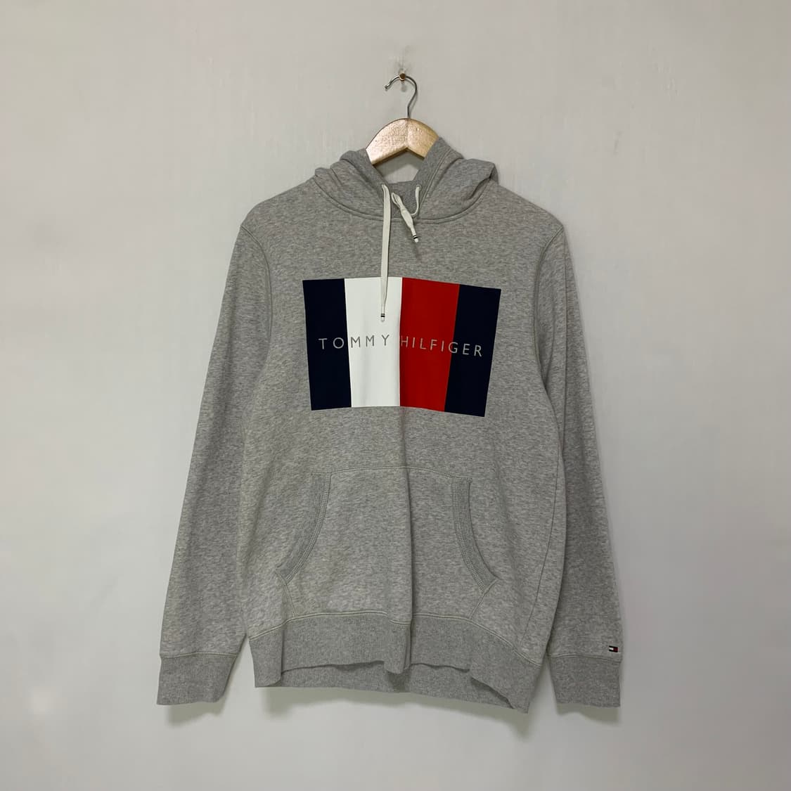 타미힐피거 빈티지 로고 그레이 후드티 M 상품이미지1