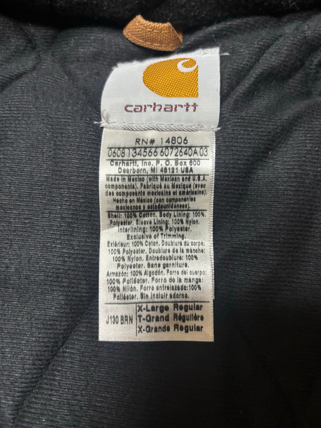 칼하트 덕 액티브 자켓 j130 brn 브라운 자켓 상품이미지6