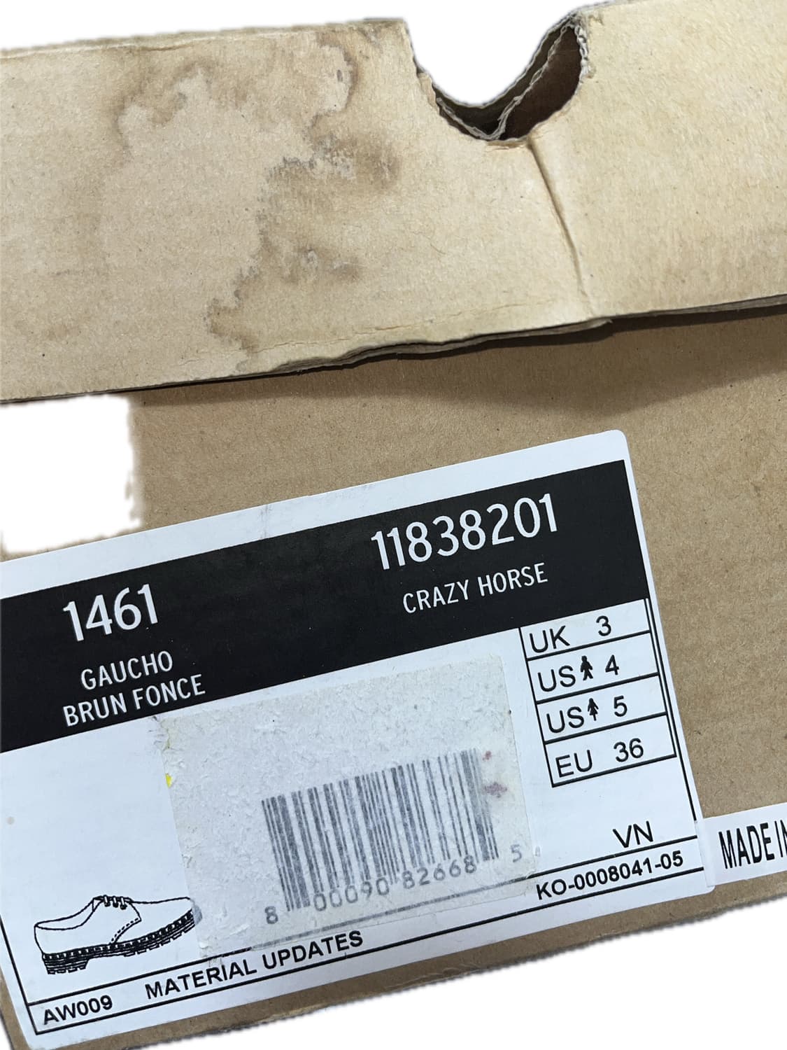 DR.MARTENS 1461 GAUCHO CRAZY HORSE  상품이미지9