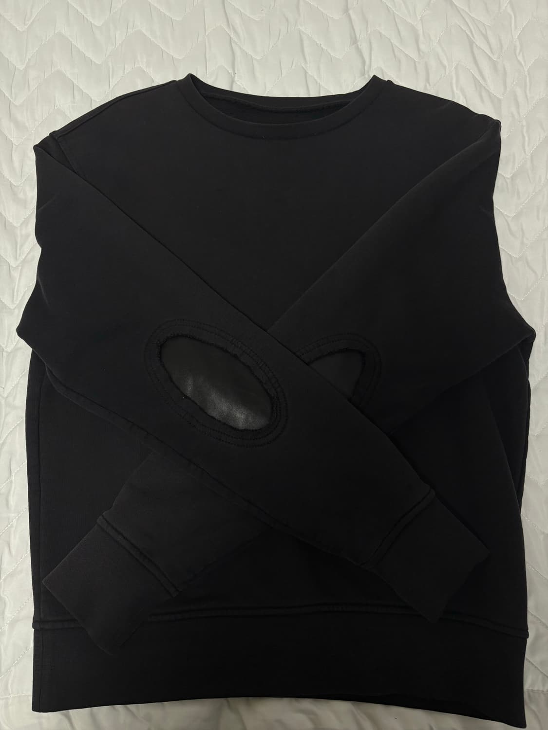 메종 마르지엘라 맨투맨 블랙 상품이미지3