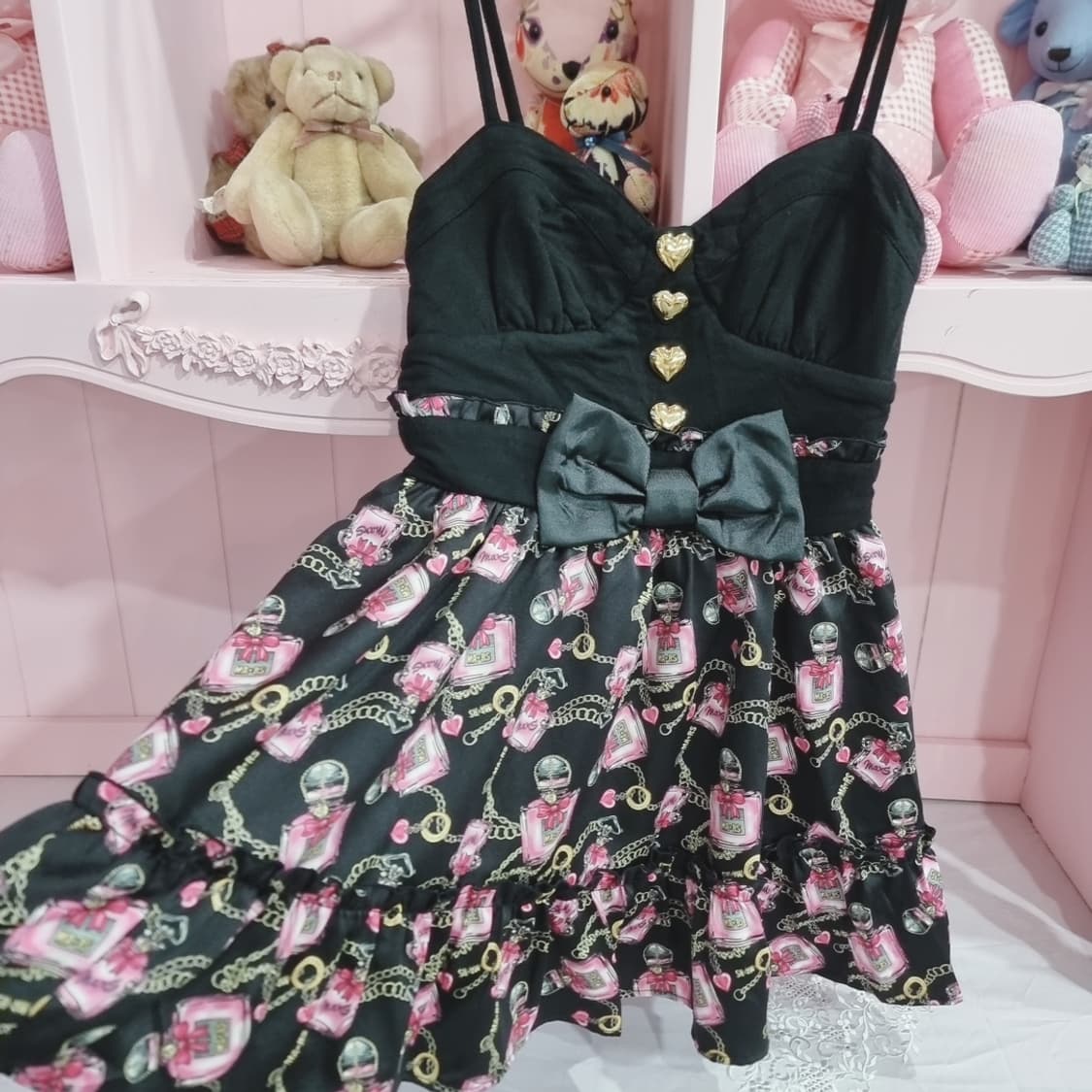 MARS 마즈 향수병 리본 원피스 상품이미지4