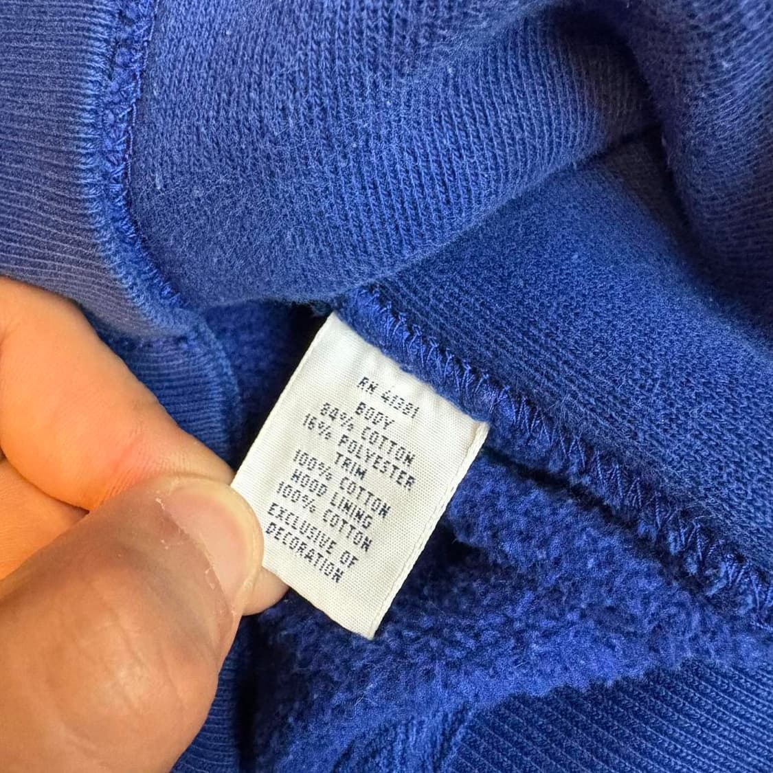 폴로 랄프로렌 빅포니 자수 기모 후드 집업 블루 상품이미지4
