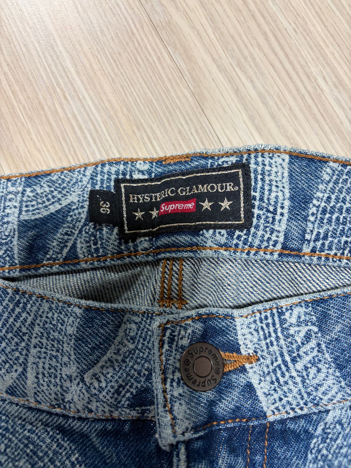 슈프림 히스테릭 글래머 스네이크 더블니 36 상품이미지3