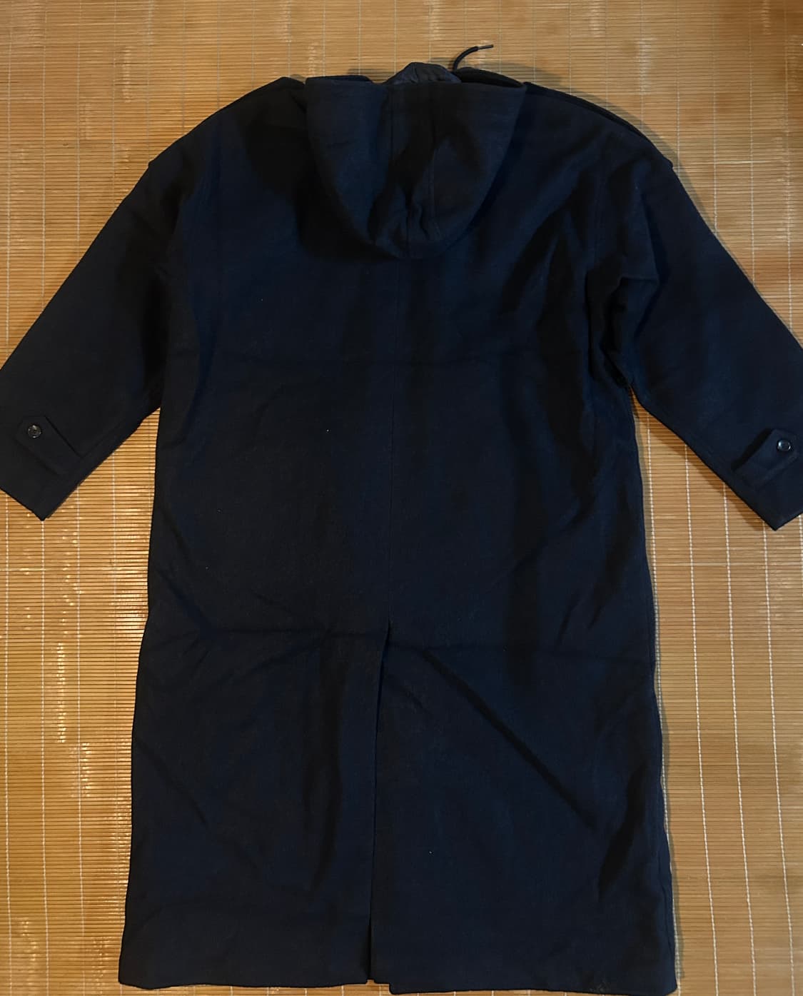 빈티지 헤비울 후드 롱코트  상품이미지2