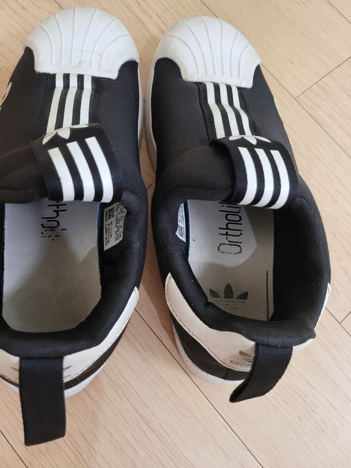 아디다스 Adidas 슈퍼스타 키즈 슬립온 200 블랙 상품이미지7