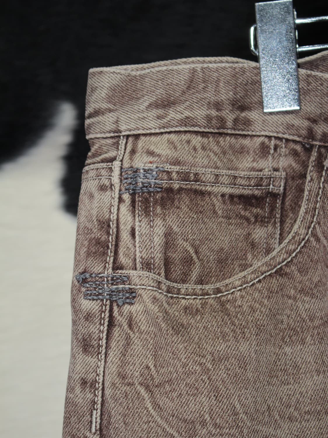 unknown Overfit Stitch Point Wide Pants 상품이미지4