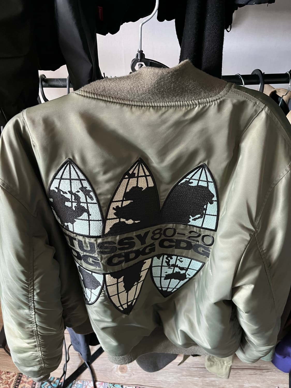 M 스투시 꼼데 가르송 CDG MA-1 자켓 올리브  상품이미지1