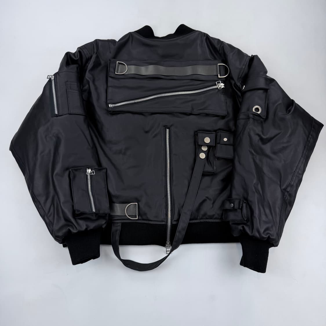 더스트블로우 멀티포켓 봄버 자켓 블랙 상품이미지6