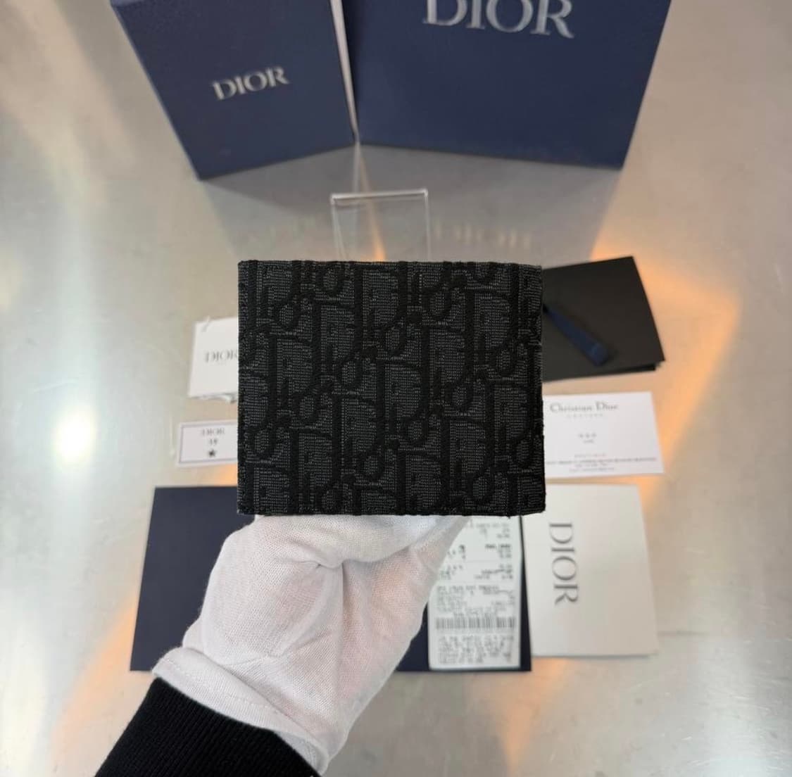 [리오브전포점] 디올 오블리크 자카드 반지갑 상품이미지3