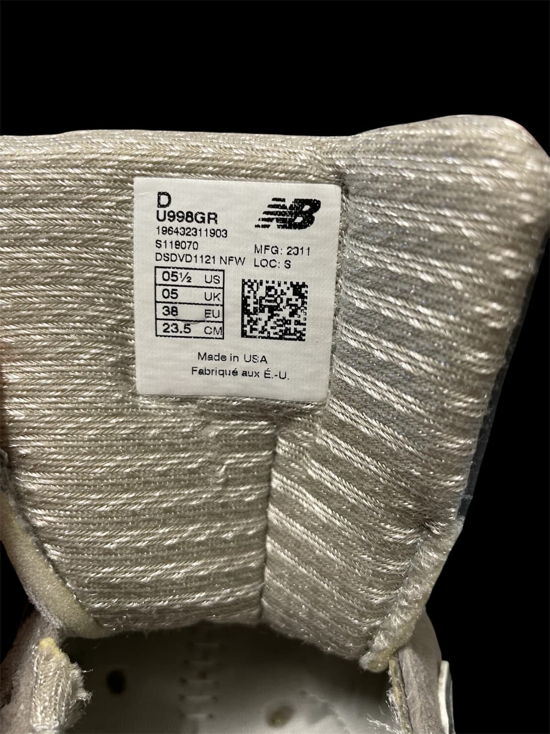 뉴발란스 998 MADE IN USA 상품이미지8