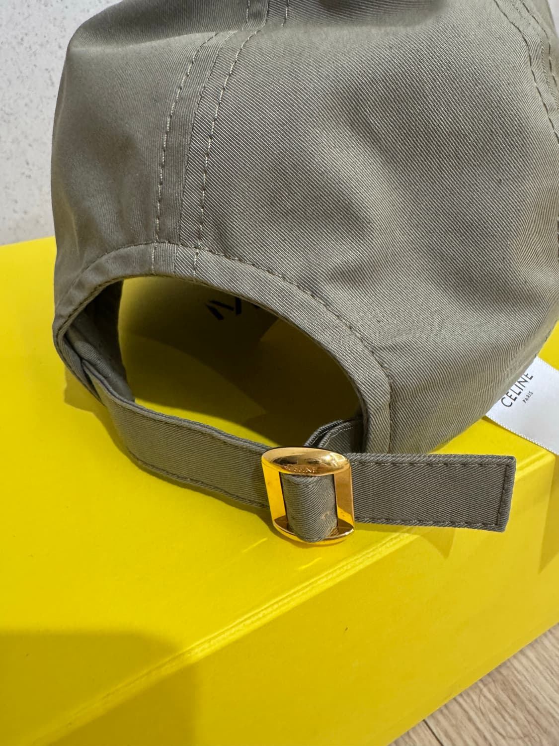 celine (새제품)정품 셀린느 트리옹프 베이스볼 캡 카키 S 상품이미지3
