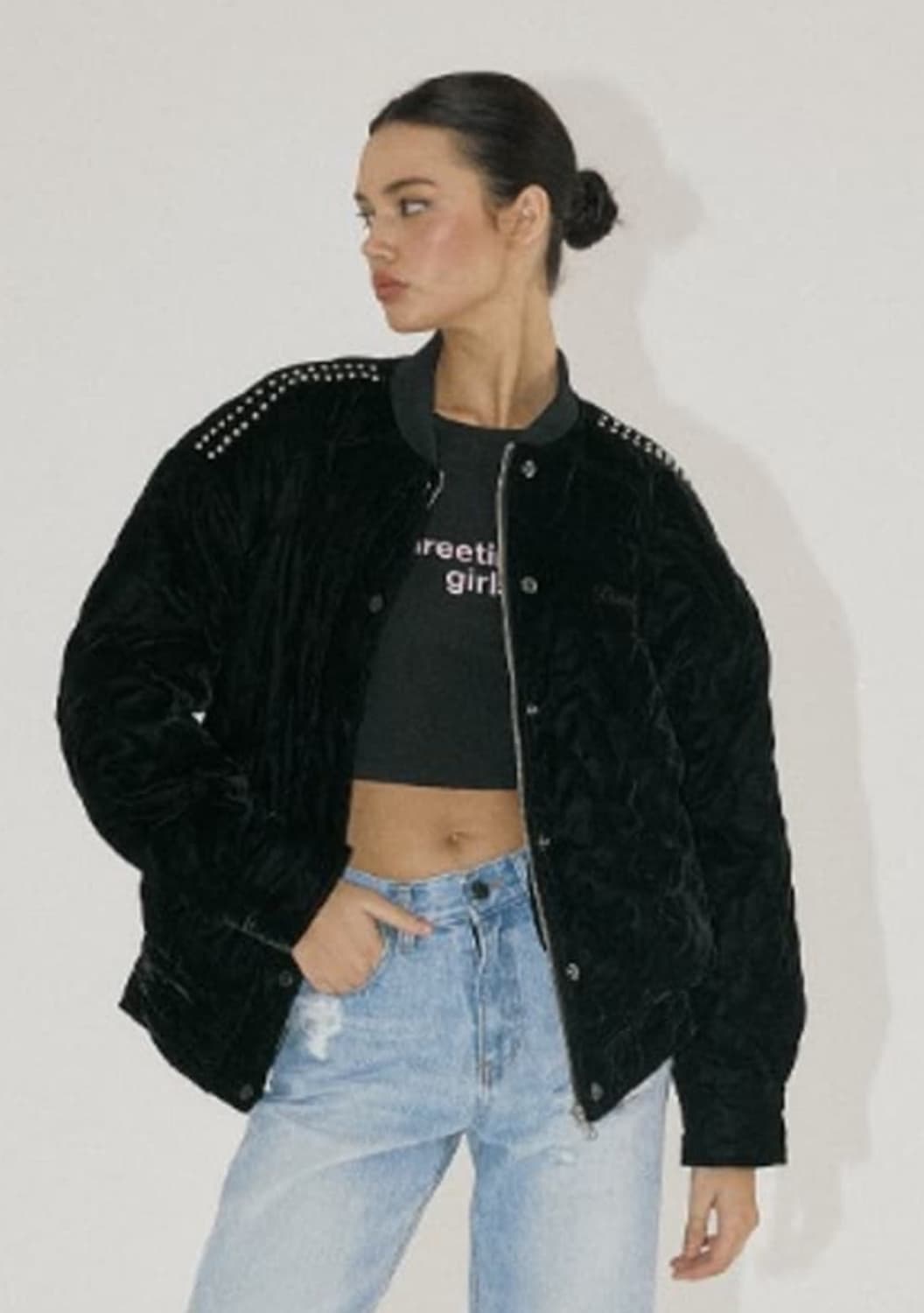 쓰리타임즈 elVis 봄버 자켓 상품이미지1