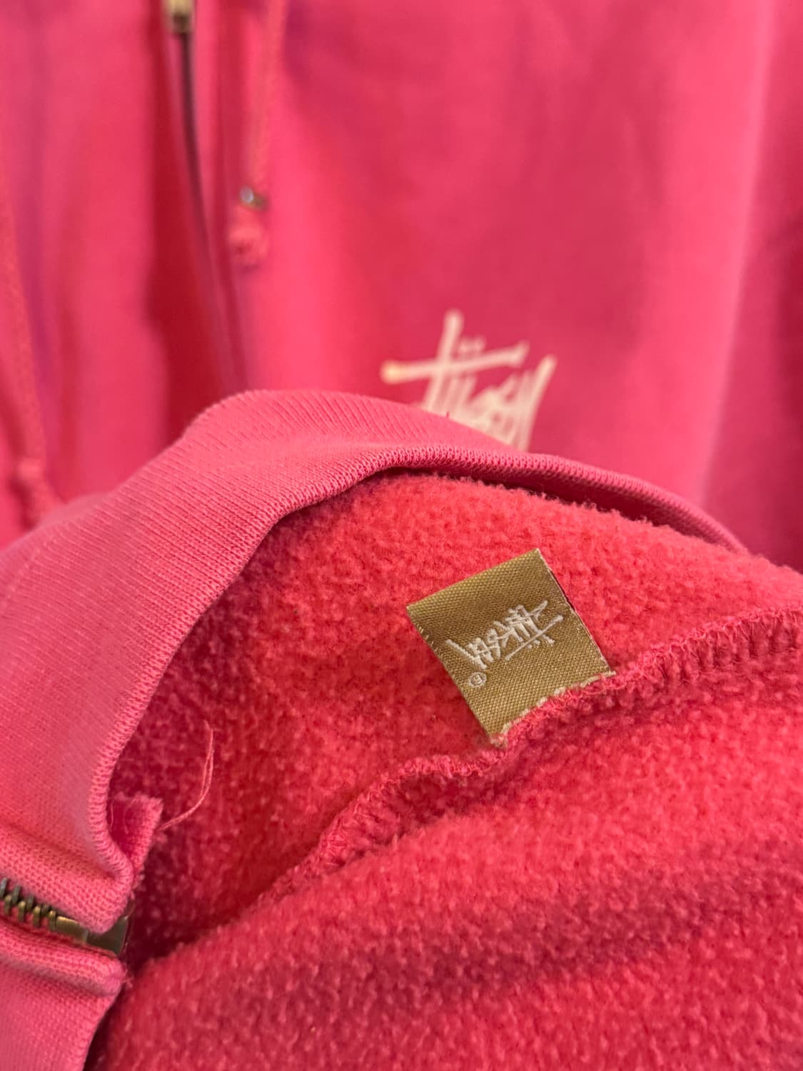 스투시 대장급 핑크 후드집업 상품이미지7