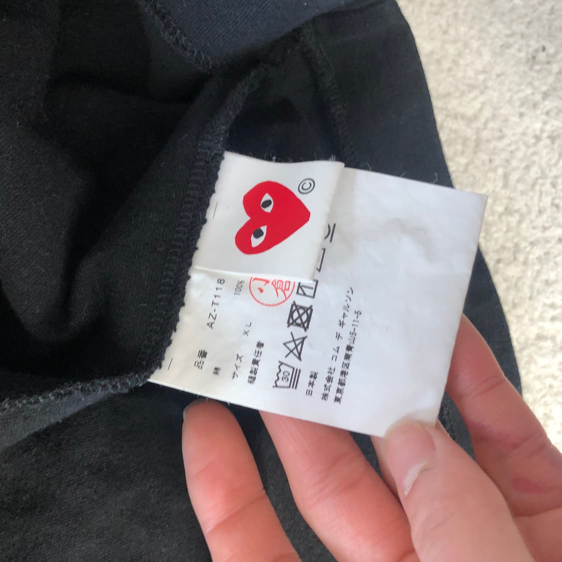 꼼데가르송 롱슬리브  상품이미지6