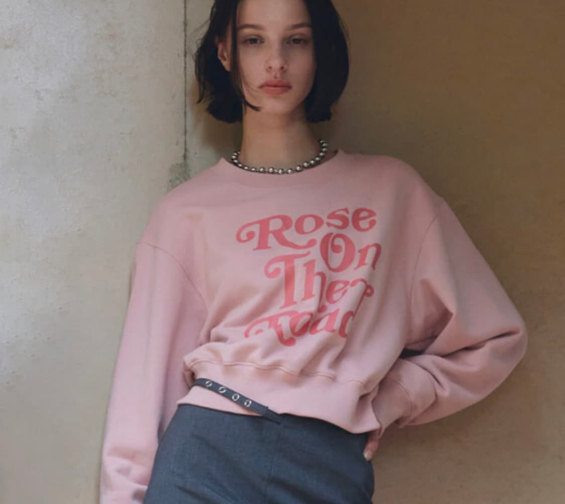 Sinoon 핑크 맨투맨  상품이미지1