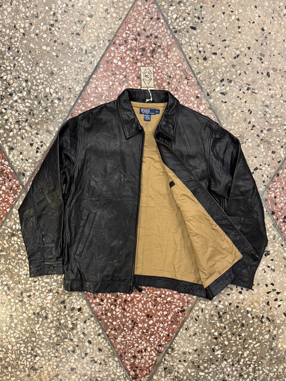 폴로 랄프로렌 맥스웰 레더 자켓 (L) 상품이미지3
