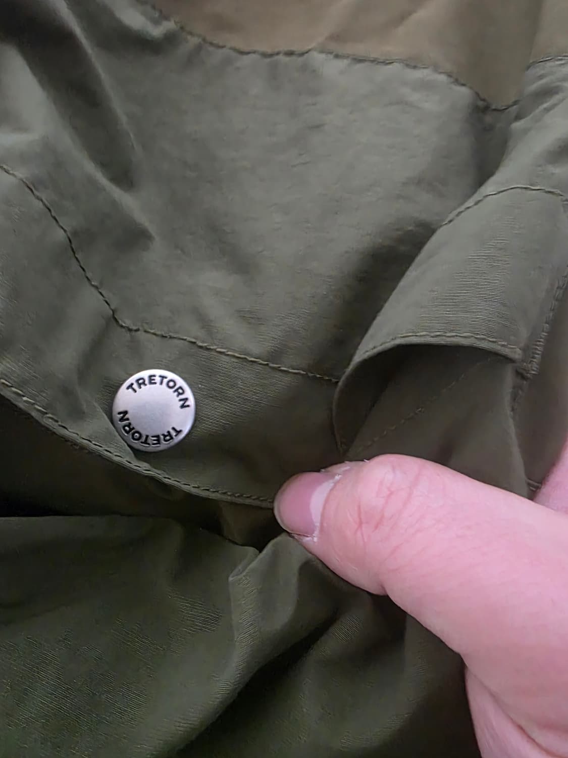 트레통 나일론 피쉬테일 후디 파카 올리브 L 사이즈 상품이미지6