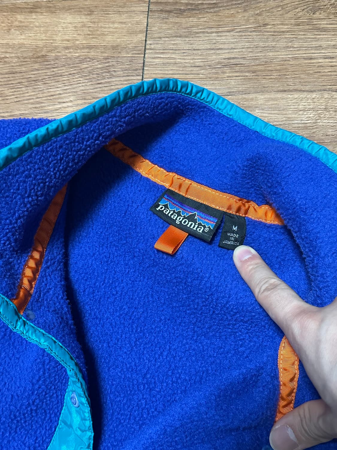 빈티지 파타고니아 신칠라 블루 에메랄드 상품이미지3