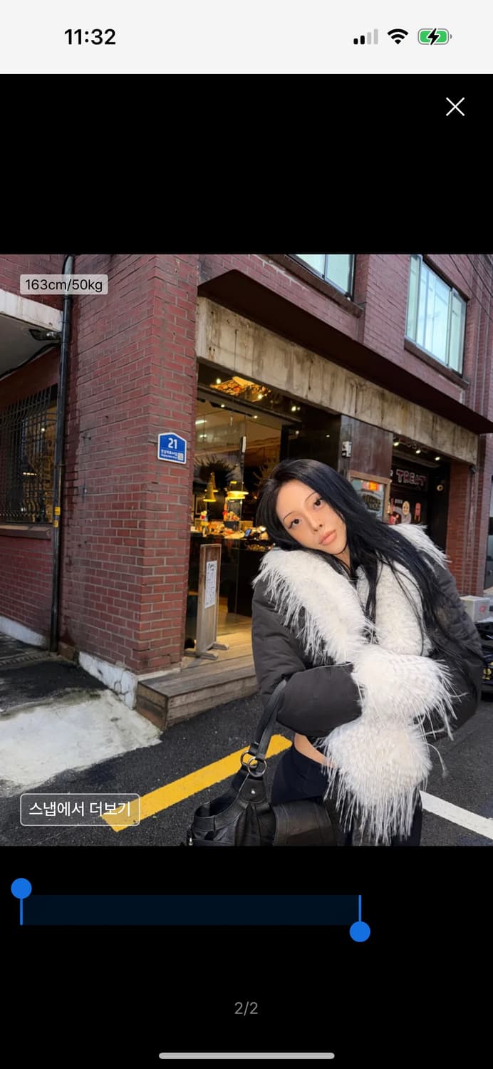 오도어 Trich collar padding bk 퍼패딩 트리밍퍼 숏패딩 상품이미지3