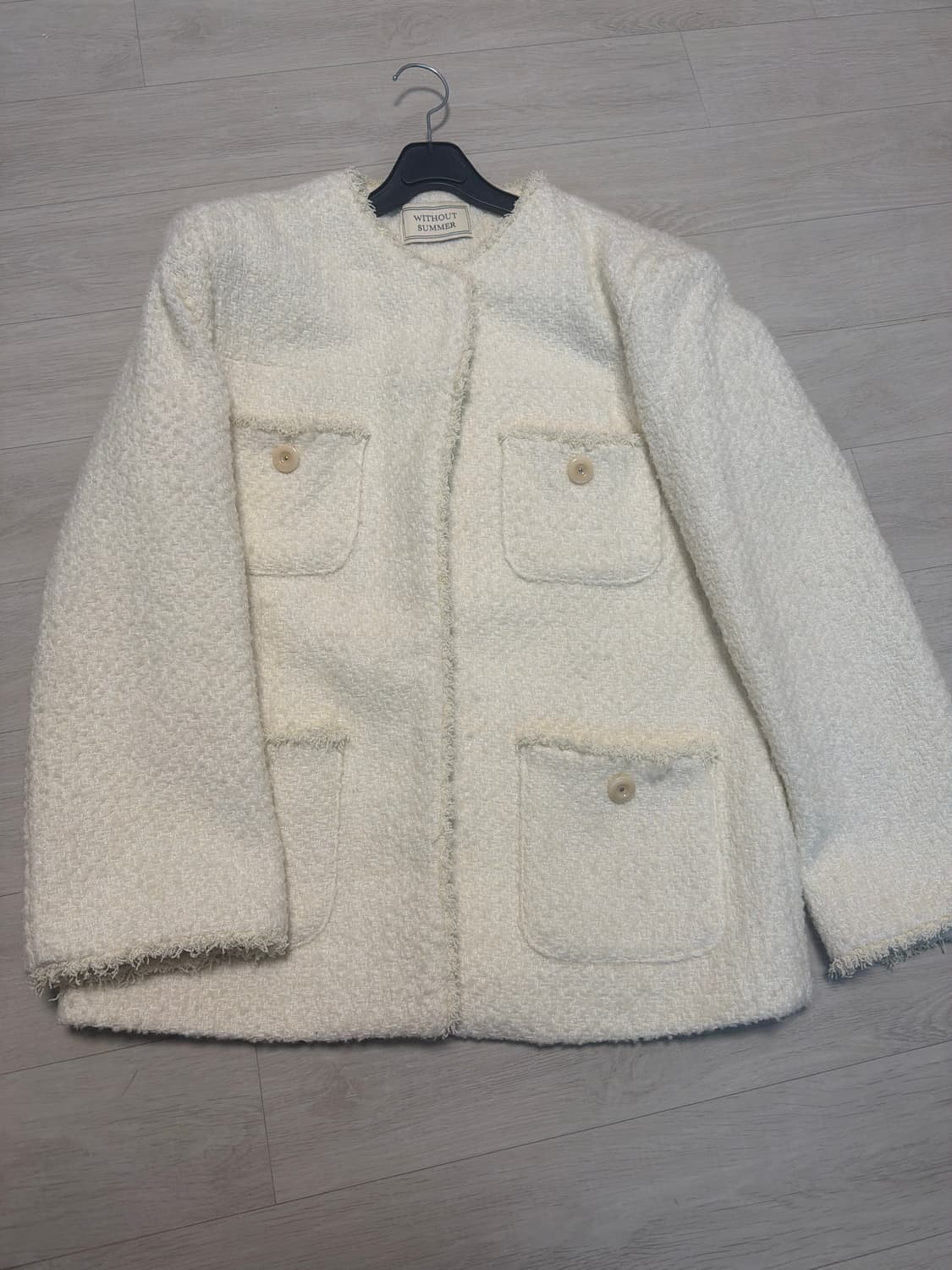 위드아웃썸머 페퍼 트위드 아이보리 상품이미지2