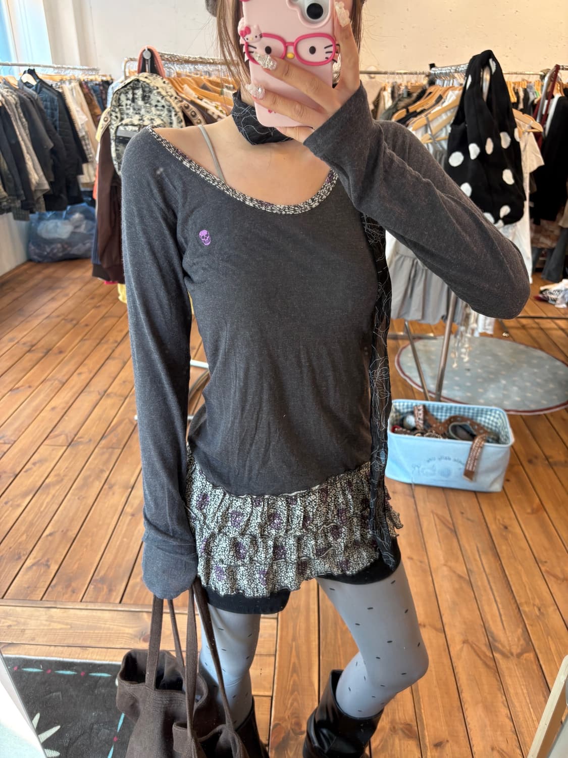 히스테릭글래머 스컬 레이어드 캉캉 원피스 상품이미지1