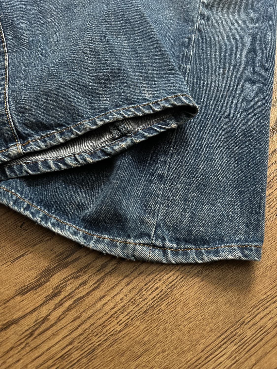[34]00's 리바이스 엔지니어드진 스컬패치 신치백 데님 팬츠 상품이미지5