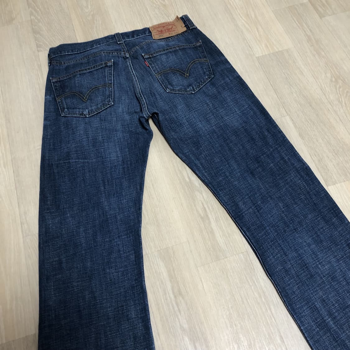 (31) 리바이스 Levis 501 스트레이트핏 타이틀 블루 데님 상품이미지8