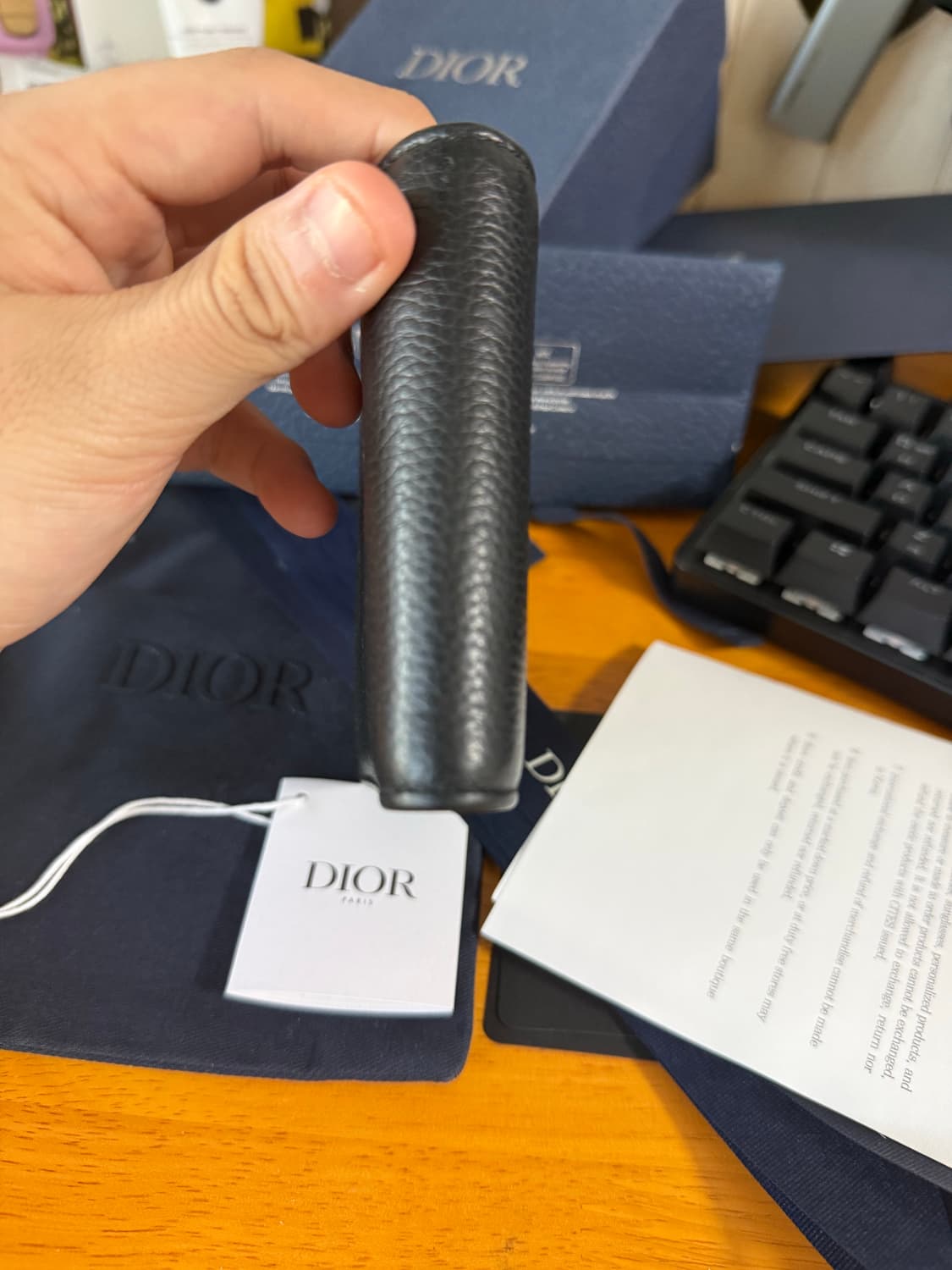 25년식 백화점판 풀박스 디올 새들 오블리크 반지갑 상품이미지6