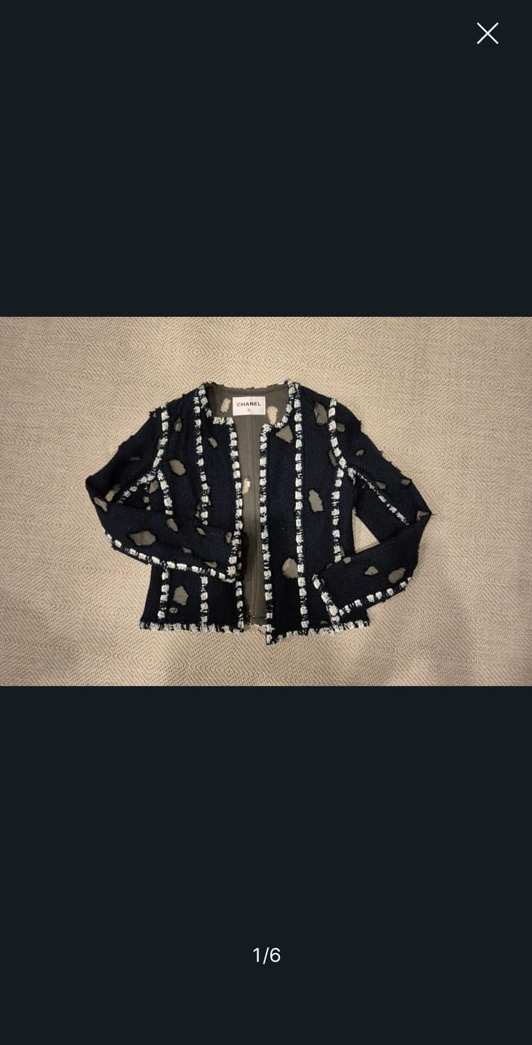 샤넬 트위드 자켓 38 급처 상품이미지1