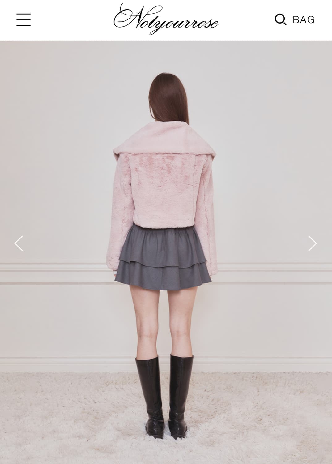 낫유어로즈 베베 세일러 퍼자켓 s사이즈 상품이미지4