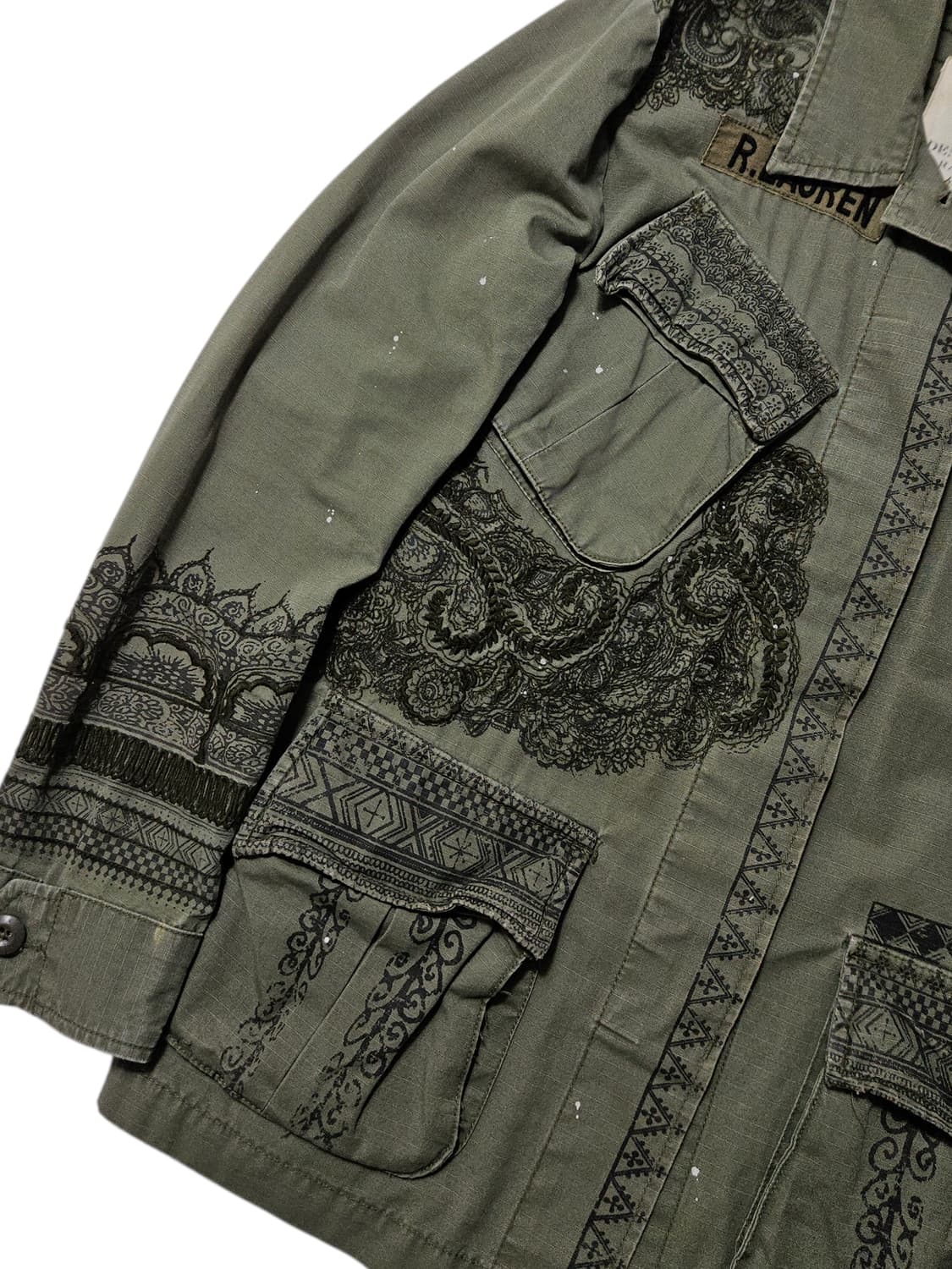 데님앤서플라이 랄프로렌 자수로고 정글 퍼티그 자켓 S 상품이미지3