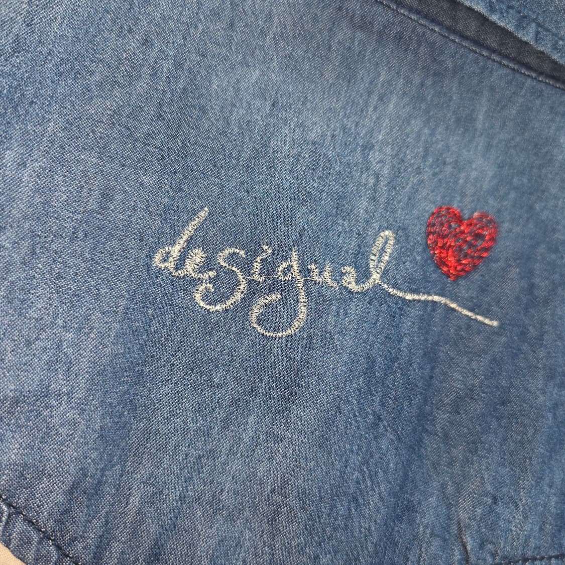 Desigual 패턴 자수 셔츠 S 상품이미지7