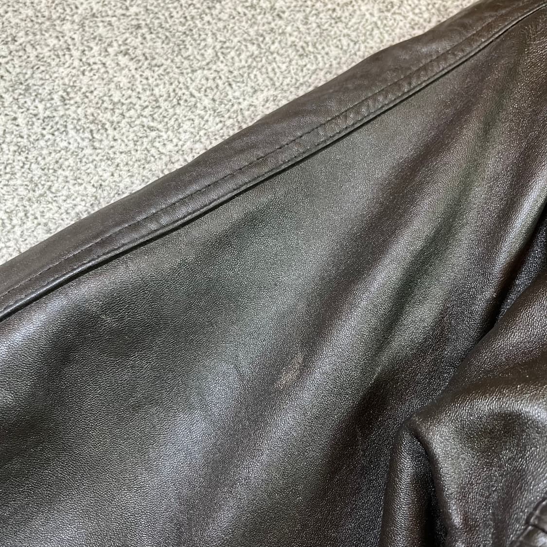 Vintage 빈티지 가죽 봄버 자켓 상품이미지4