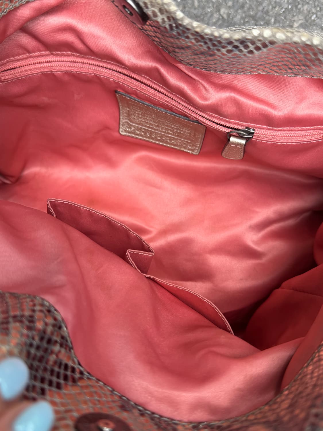 🌟유일 매물 Coach Python Metallic Hobo(갸루) 상품이미지7