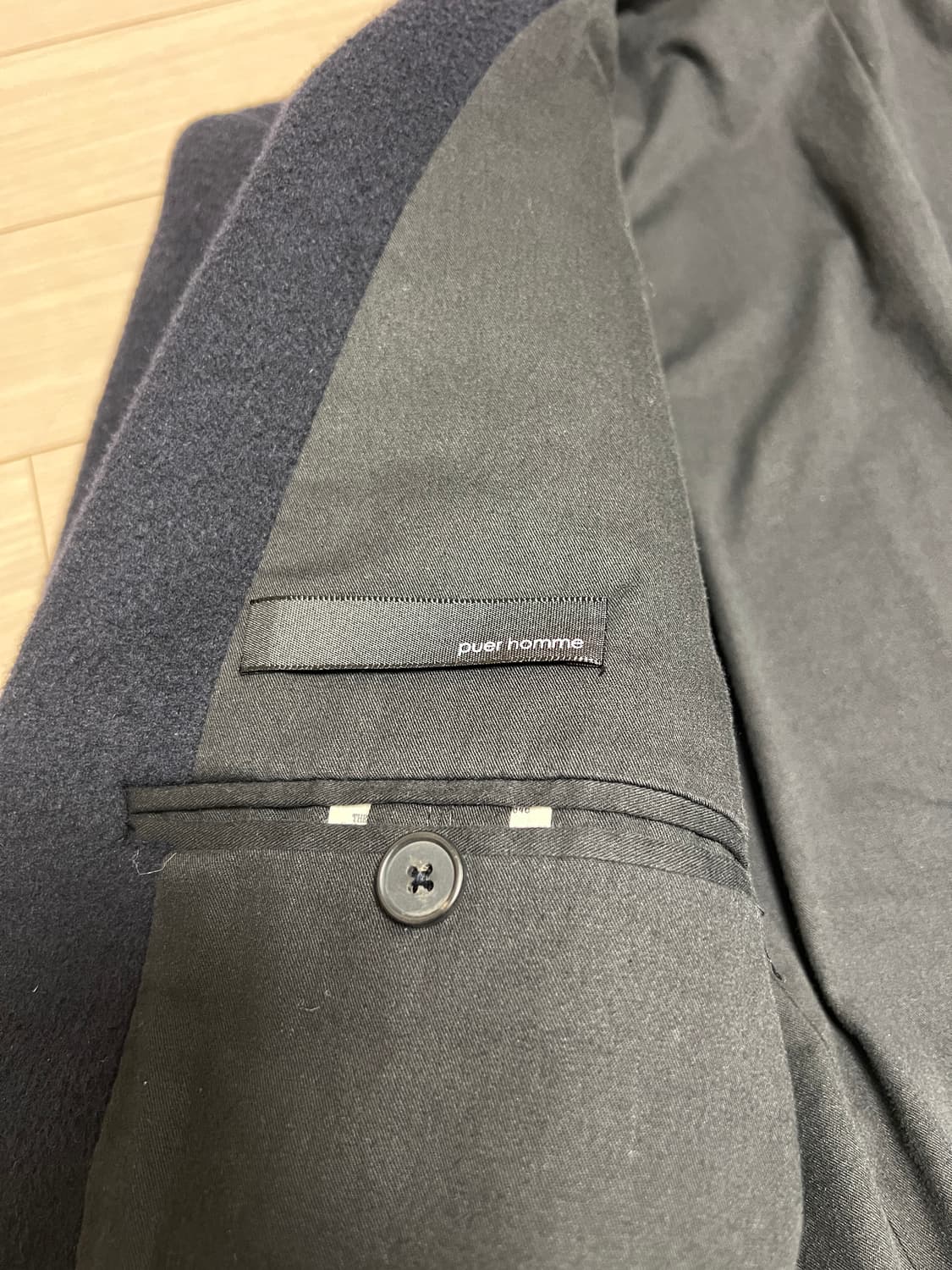 퓨에르옴므 듀드나인 프리미엄 울 더블 브레스트 자켓 네이비 / 46 상품이미지9