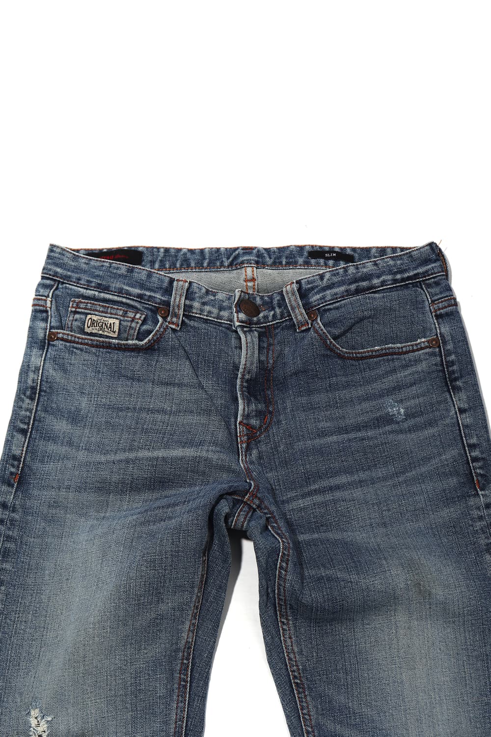 EVISU 슬림핏 워싱 데님팬츠 size 30 상품이미지3