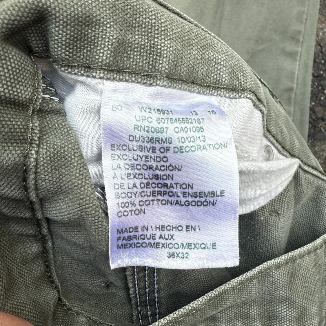 디키즈 모스그린 워크팬츠 p2011 상품이미지6