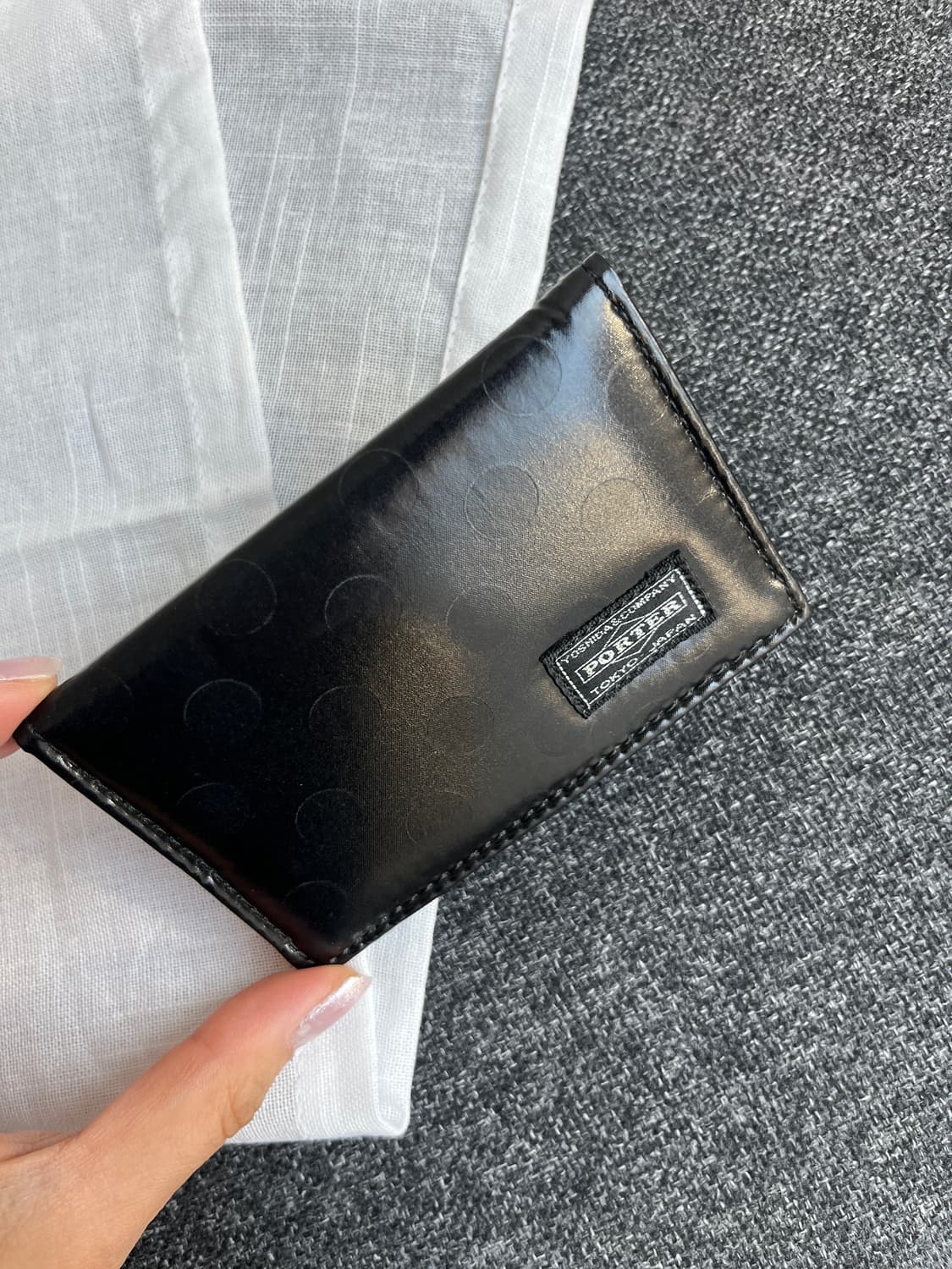 Porter 포터 도트 카드지갑 블랙 상품이미지4