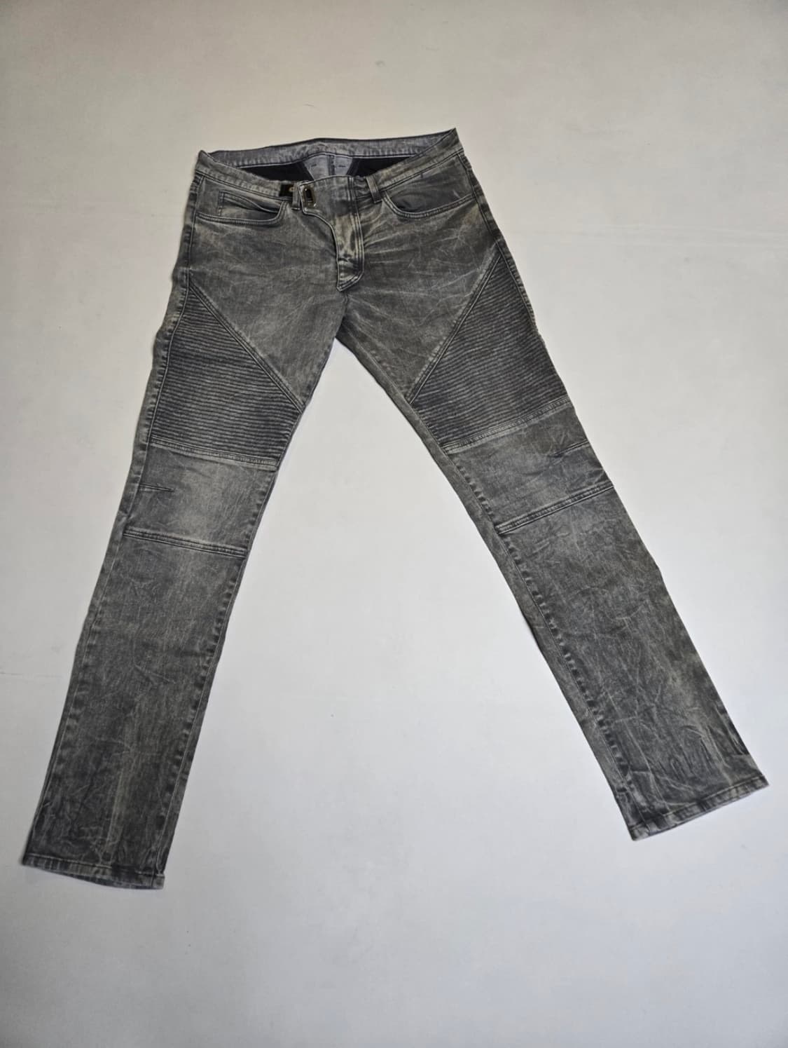 베르사체 아카이브 워시드 바이커 진 상품이미지1