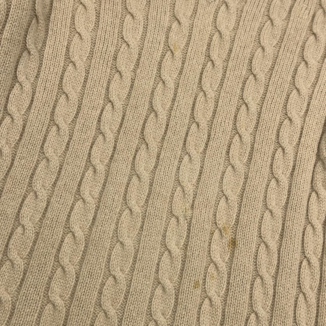 (오염존재) 폴로 랄프로렌 캐시미어 100 여성 꽈배기 니트 상품이미지3