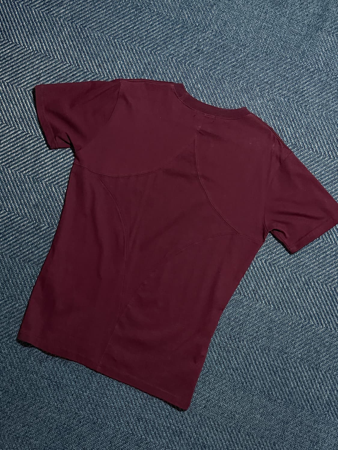 떠그클럽 백 티셔츠 슬림 와인 상품이미지4