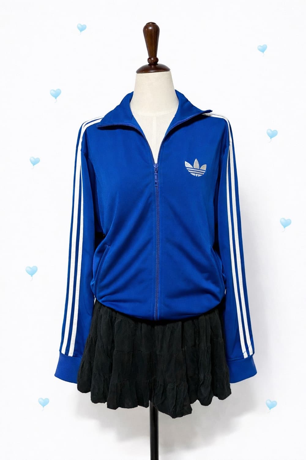 아디다스 파이어버드 블루 화이트 삼선져지 S 상품이미지1