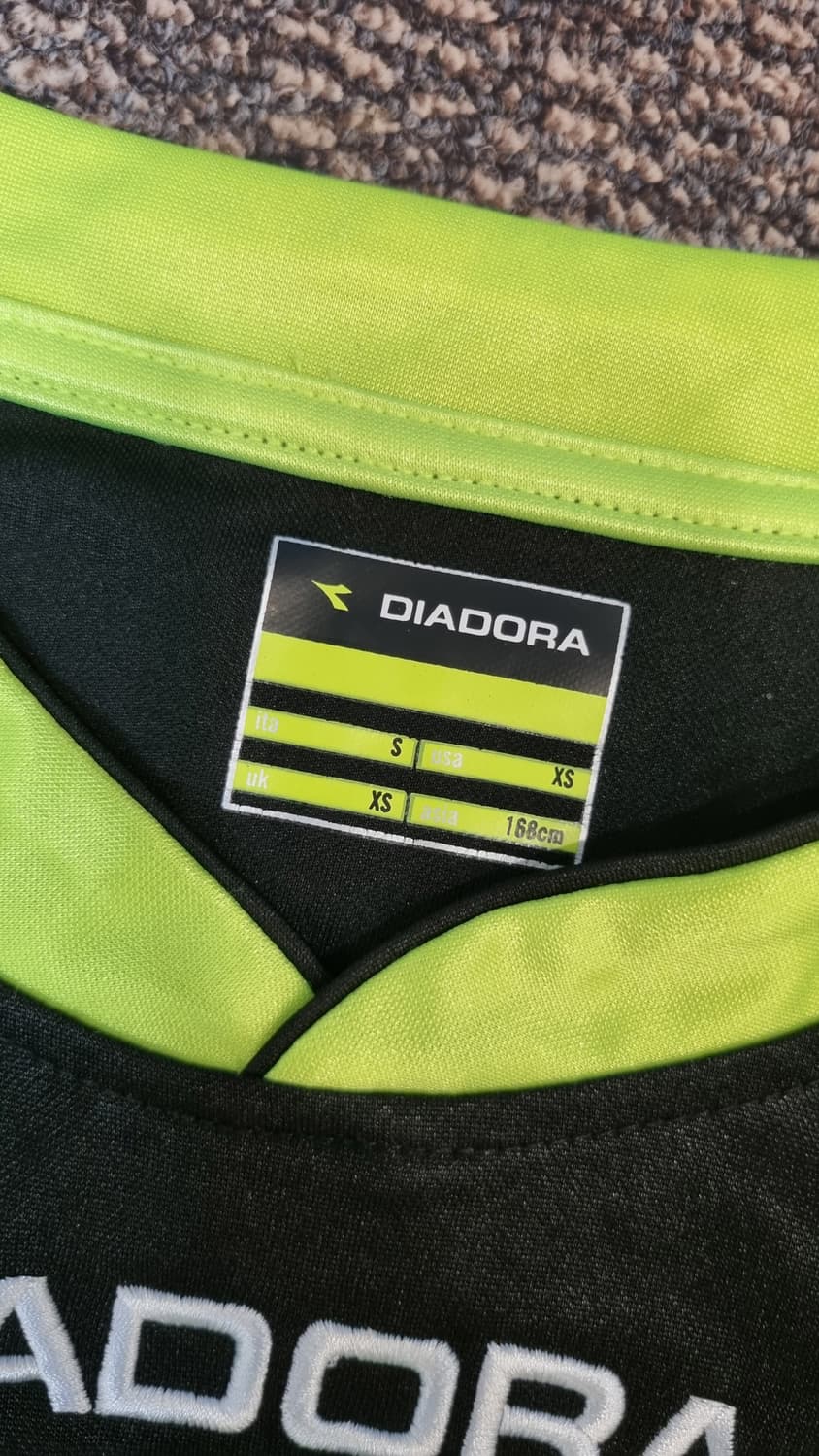 Diadora 디아도라 이탈리아 심판 저지 형광 엘로우 블랙 S 상품이미지2