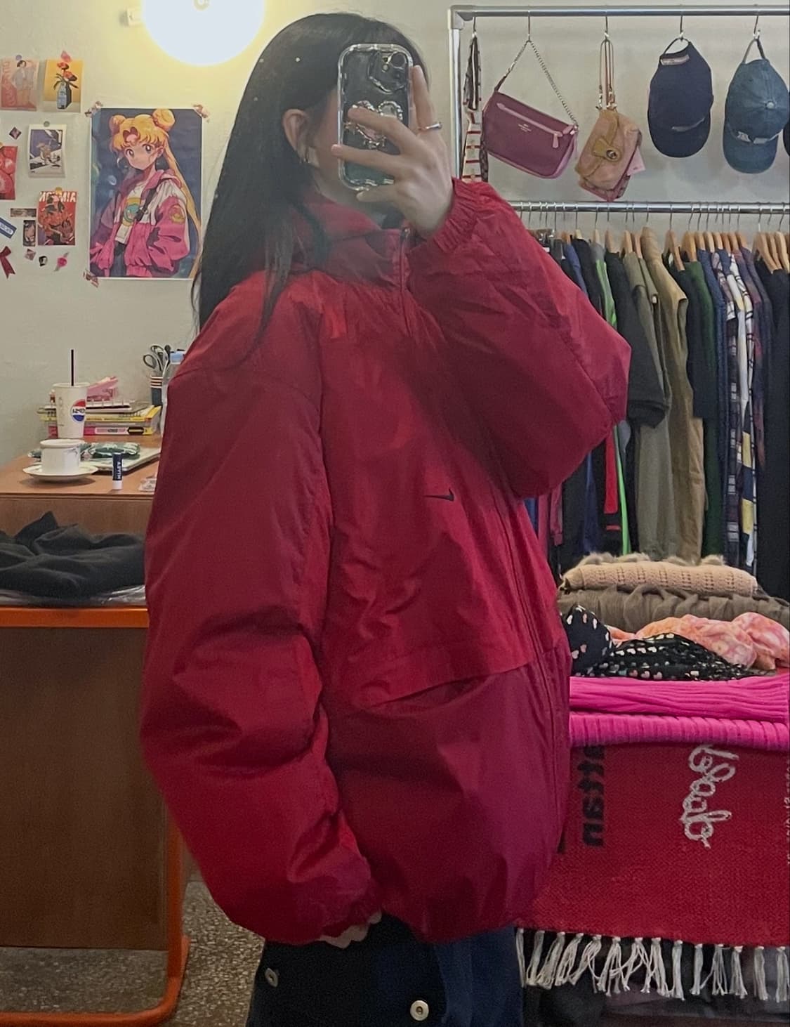 나이키 레드 바람막이 자켓 [무배] 상품이미지2