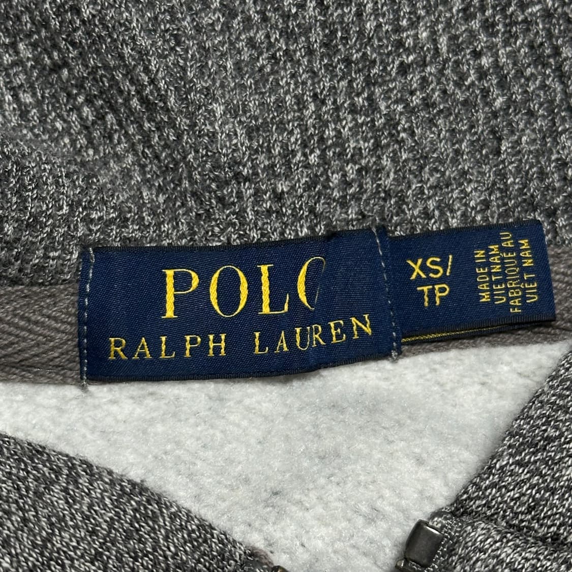 XS 폴로랄프로렌 네이비 포니 기모 후드집업 상품이미지4