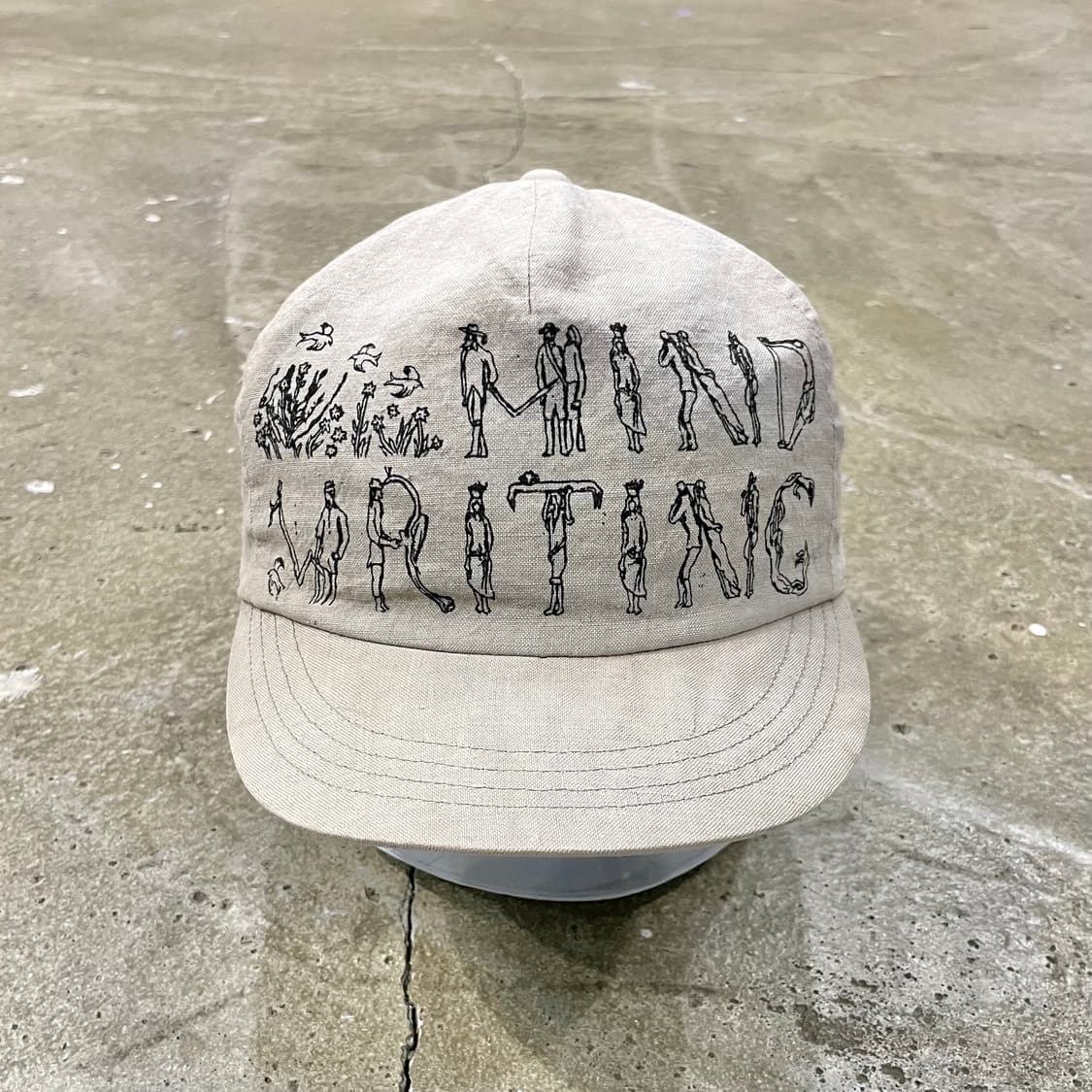 마인드라이팅슬로건 린넨 캡 상품이미지1