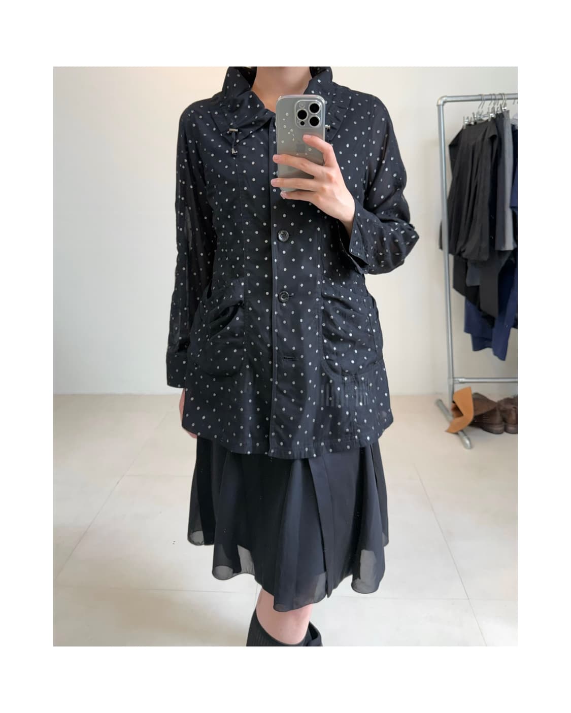빈티지 도트 자켓 상품이미지3