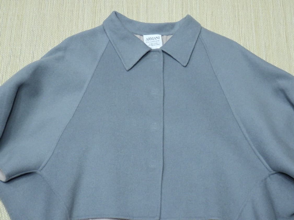 (85) 아르마니꼴레지오니 울 캐시미어 판초 숏자켓 상품이미지4